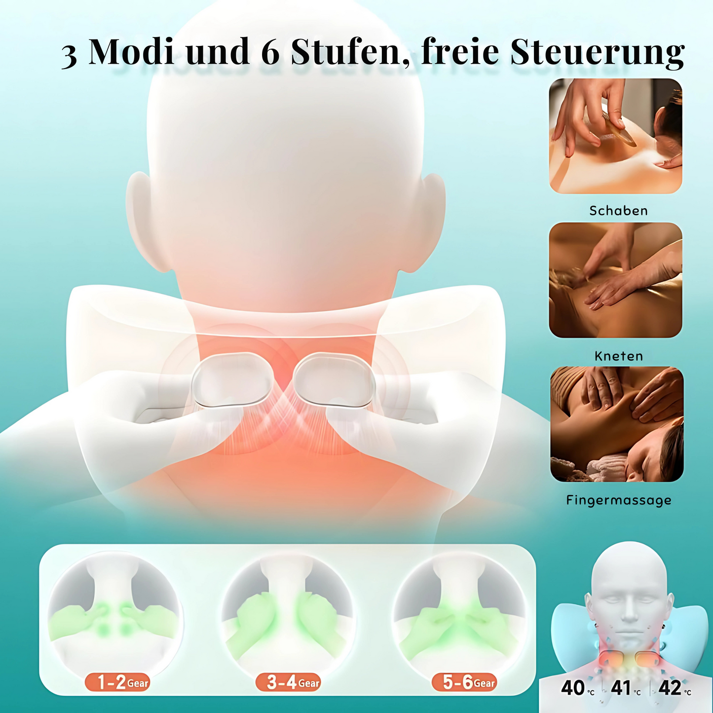 4-in-1 Nackenmassagegerät