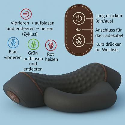 3-in-1- Nackenmassagekissen