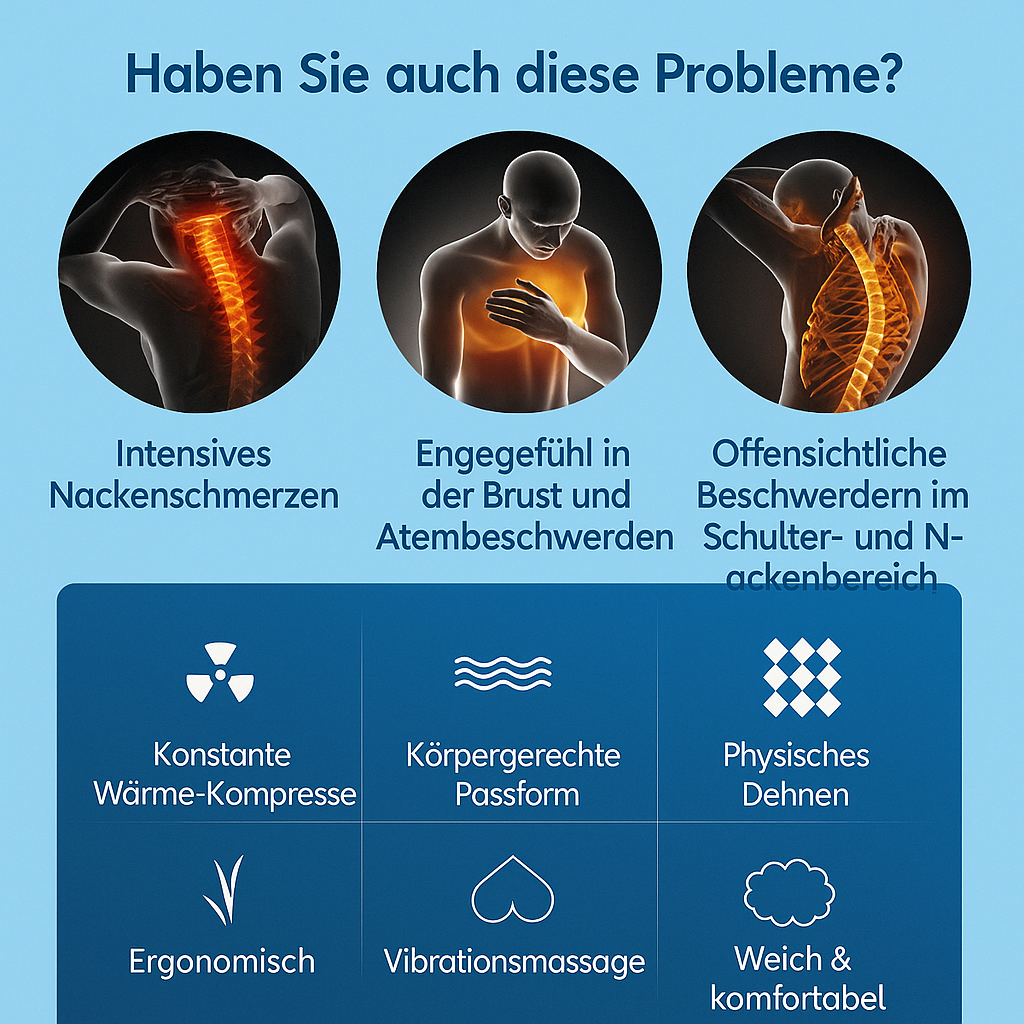 3-in-1- Nackenmassagekissen