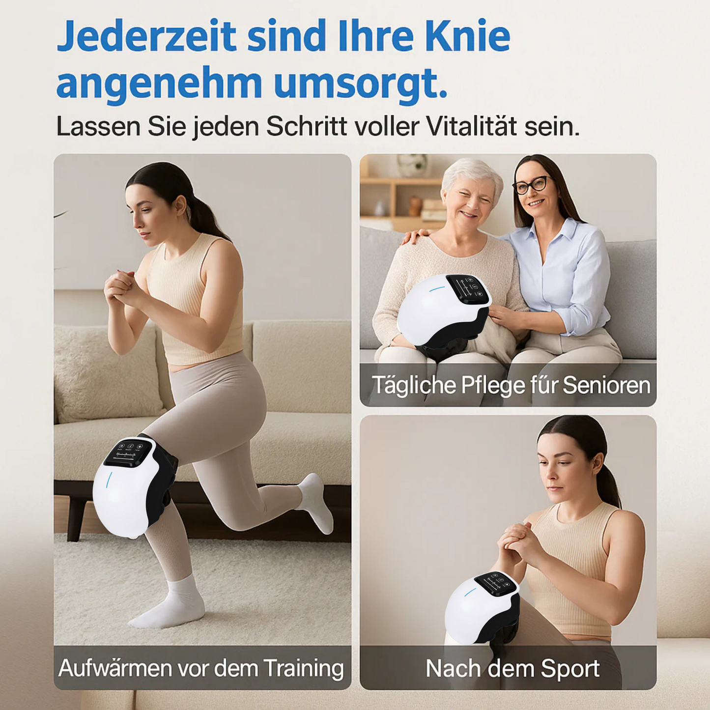 Intelligentes Knie-Massagegerät