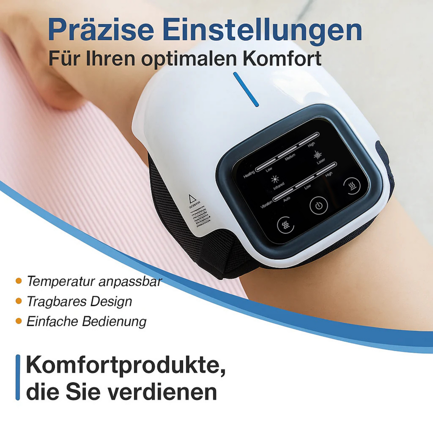 Intelligentes Knie-Massagegerät