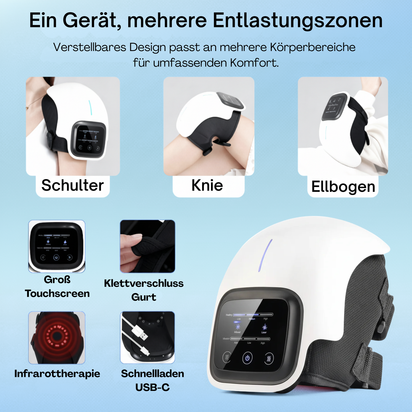 Intelligentes Knie-Massagegerät