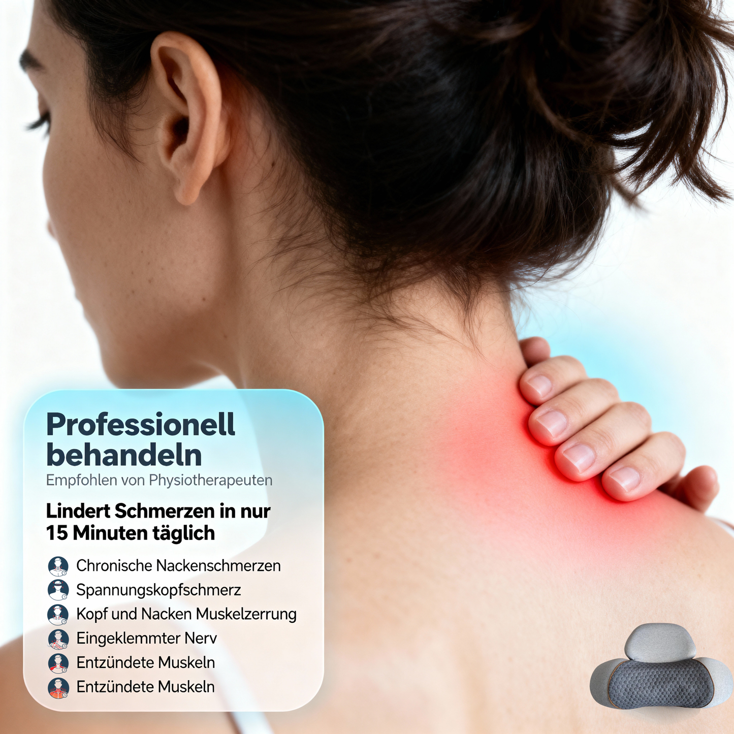 3-in-1-Nackenmassagekissen