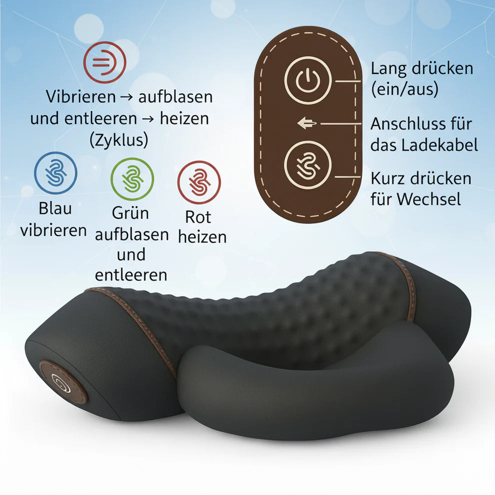 3-in-1-Nackenmassagekissen