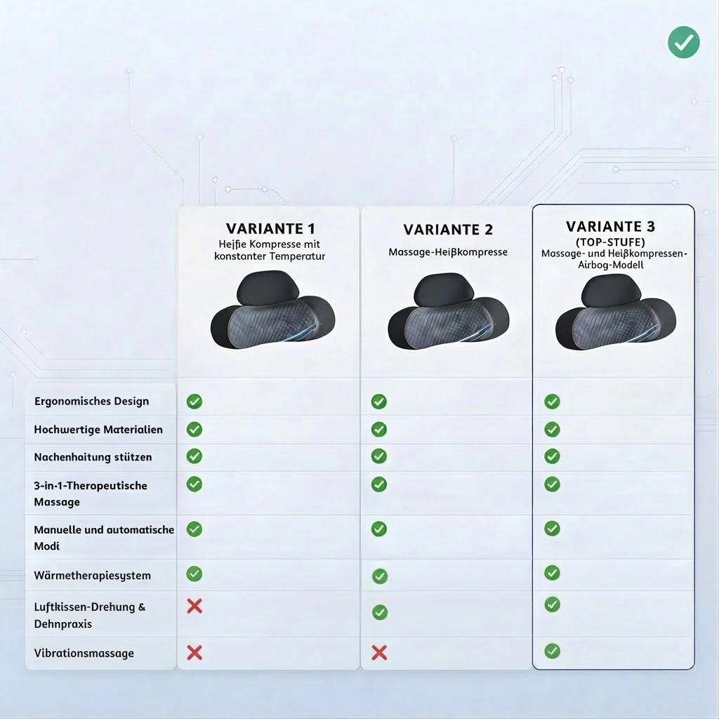 3-in-1-Nackenmassagekissen